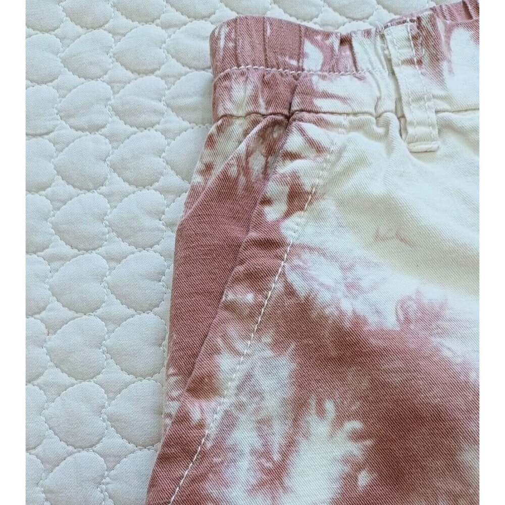 NWT Free People Tie Dye Woman Pants Size 28 Elastic Waist Cotton Blend - Picture 7 of 9